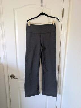 Tek Gear Shapewear Bootcut Pants Womens L Gray Stretch, Athleisure, Yoga, Gym
